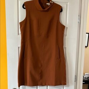 Simply Noelle Sleeveless Brown Mini Dress